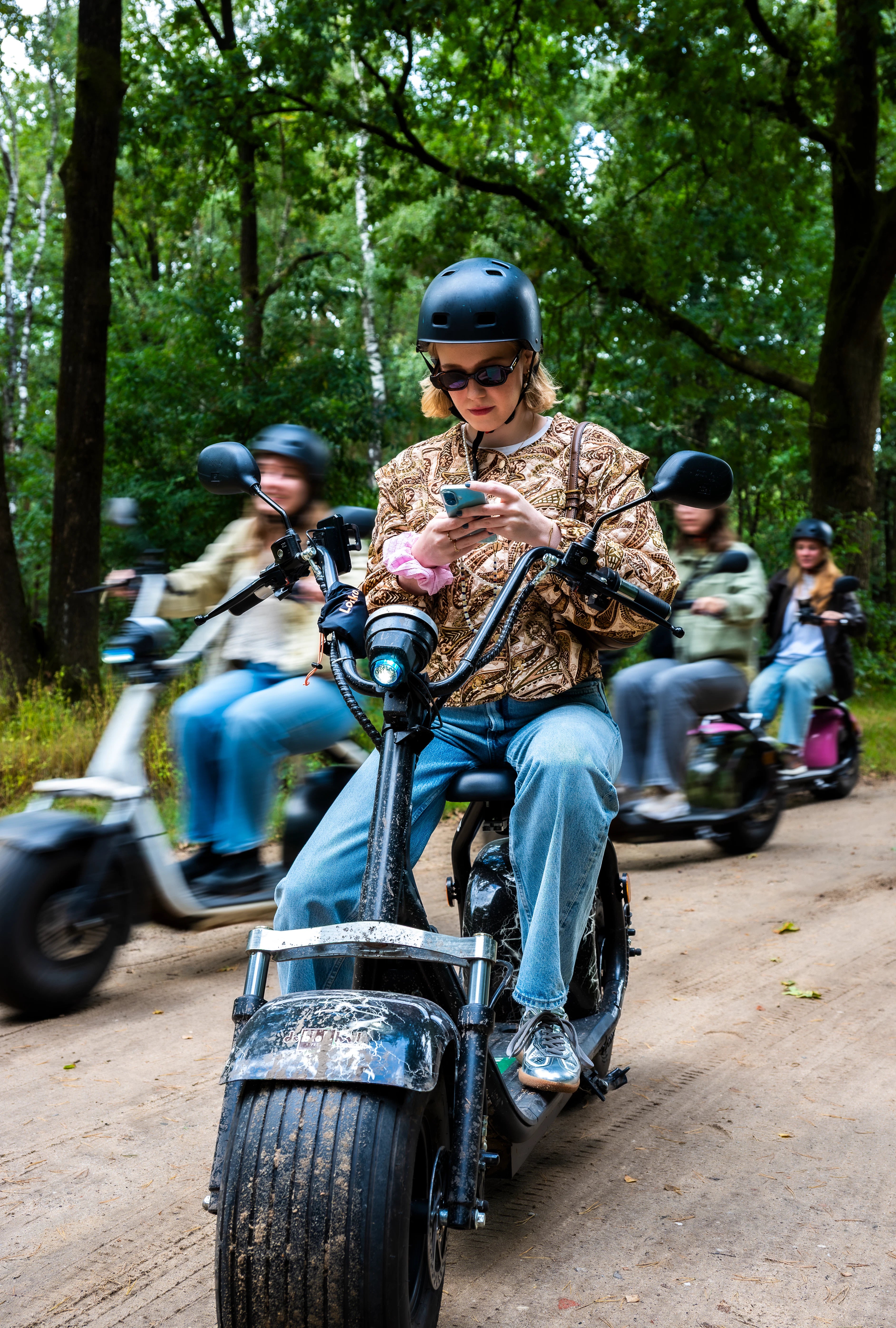 helm opbergen onderweg